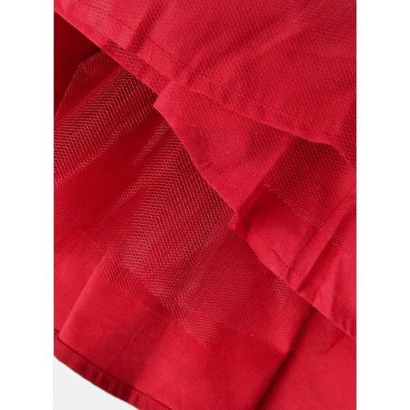 NWT! Reformation Fit & Flare Buttercup Strapless Midi Dress Cherry SIZE-10 - Picture 6 of 7